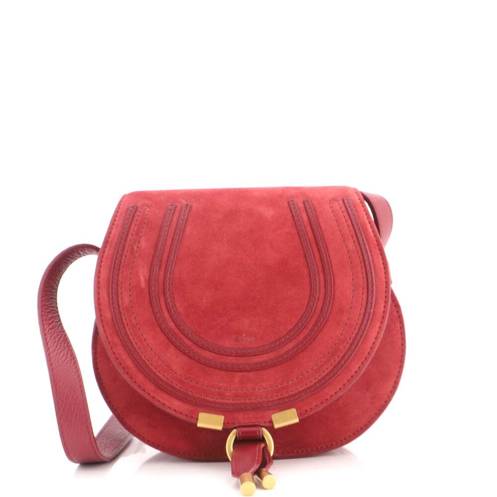 Chloe Marcie Crossbody Bag Suede Small #349238C91B